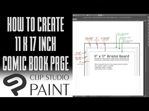 [Clip Studio] How to Create 11 x 17 Inch Comic Book Page