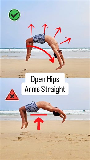 FlicFlac! Easy this way 🔥💪🏼 #backhandspring #flicflac #gymnastics #handstand #yoga #calisthenics