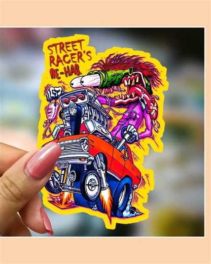 Rat Fink Ed Roth Vinyl Decals 40pcs Hot Rod Custom Car Bike Skateboard Sticker