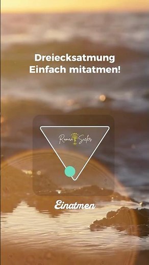 Dreiecksatmung gegen Stress - Atemübung zum Entspannen #breathwork #nervensystem #atemtechnik