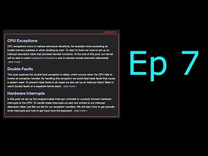 Writing an OS in Rust - Part 7 - Hardware Interrupts