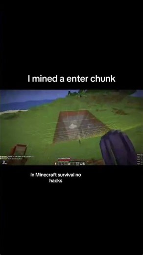I mind an entire chunk in Minecraft Java. Survival no hacks.