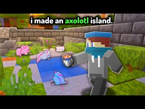 I Made a HABITAT for Axolotls in Minecraft...