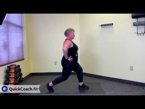 Bodyweight Lunge Pulse | Exercise Demo | Coaching Software | QuickCoach