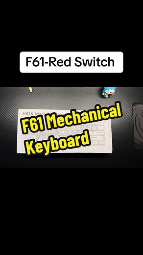 F61-Red switch#fyp #mechanicalkeyboard #redswitch #bigsmile #unboxing