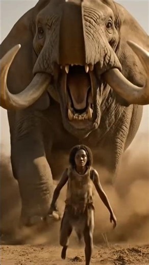 Primal Terror: When Lost Everything to the Giant predators. #prehistoriclife #earlyhumans
