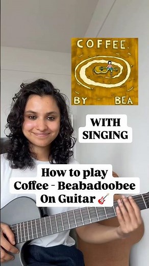 How To Play Coffee by Beabadoobee On Guitar (EASY TUTORIAL) 🎸 #shorts