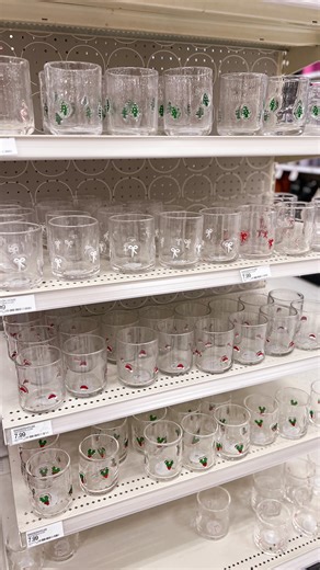 23K views · 317 reactions | New at Target  $8 Christmas icon glass cups are now available in-stores and online! Do store pick-up if you can  I have them linked in my stories + LTK. #targetchristmas #targetdollarspot #christmasbar Christmas drinks #christmasseason #holidaystyle #christmasmagic #target #targetmom #targetrun #targetshopwithme #newattarget #targetfanatic #santamug #christmasmugs #targetbullseye | Target Junkie | Facebook