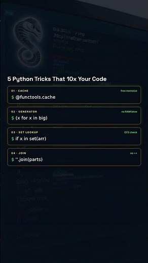 Python Performance Tricks Every Dev Needs 🔥