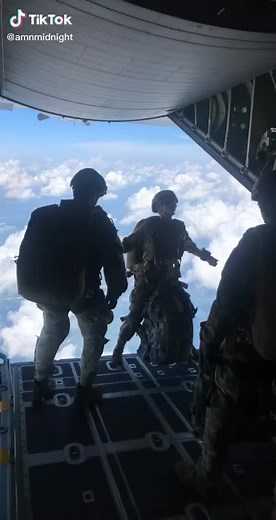 Air Force Special Forces Halo Jumping out of a C-130 | c 130 aircraft