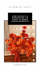 This is my technique to extend the length of faux flower stems to give artificial floral arrangements height, dimension, and movement. #floraldesign #artificialflowers #flowerarrangement #tutorial #tipsandtricks | Blooming Savvy