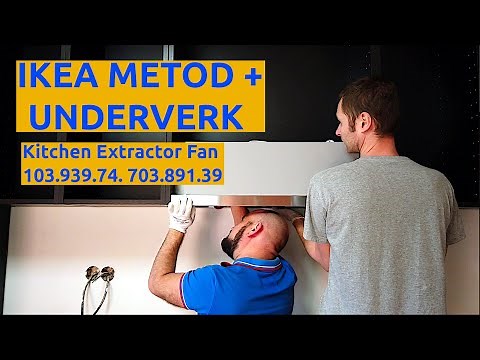 IKEA UNDERVERK built-in extractor hood for kitchen cabinet 103.939.74 installation guide for METOD