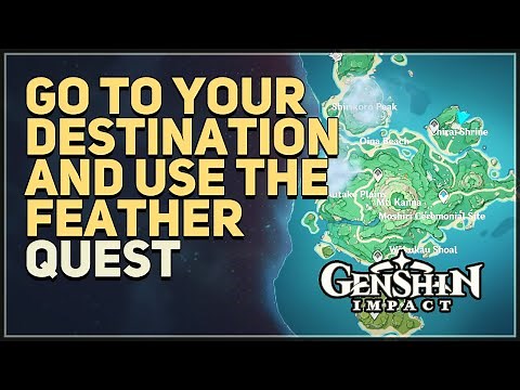 Go to your destination and use the feather Genshin Impact