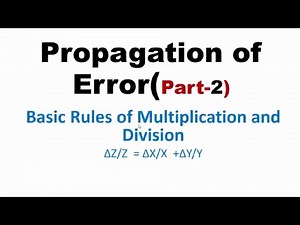 Basic Rules of Multiplication,Division and Exponent of Errors(Part-2), IIT-JEE physics classes