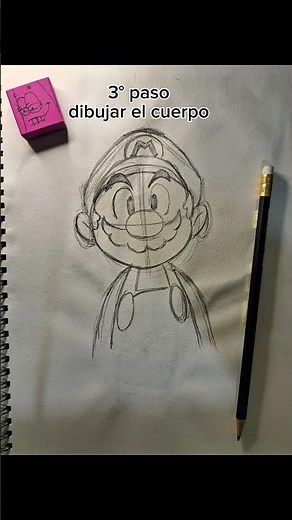 Tutorial, Cómo dibujar a super mario? #tutorials #tutorialyoutube #supermario #mariobros #dibujar