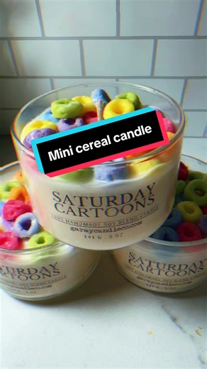 This realistic mini candle smells just like it looks with a splash of milk. 🥛 handmade in small batches to ensure quality and perfection. #candles #cereal #mini #small #homedecor