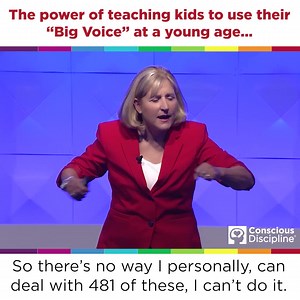 The power that comes from teaching kids to use their "Big Voice" at a young age has benefits that can last a lifetime. Learn more here: ﻿https://consciousdiscipline.com/getting-over-the-finish-line-with-big-voice/ | Conscious Discipline®