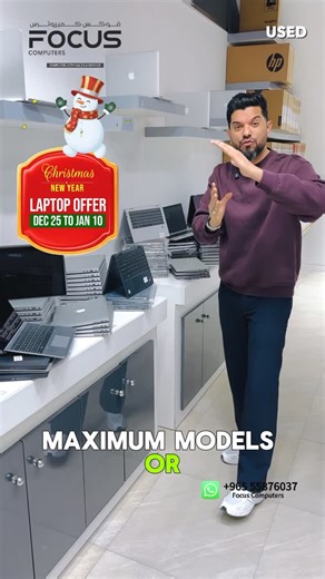 focuscomputersfahaheel on Instagram: "New & Used laptop Christmas new year offer 🎄🎅 Dec 25 to Jan 10 All kind of laptop, Desktop hp brand, Lenovo & HP available at focus Computer Low to high budget laptop 💻 - 3 Months warranty - Free accessories - Free software installation Website: www.focusonlinestore.com Order Now Whatsapp: 📞55876037 🚚 Free Deliver Available *Our Location* 🏭️ Focus Computer Fahaheel 📌 Near Xcite Alghanim and oppo to old lulu centre, Fahaheel ☎️ 55876037 #christmas #kuw