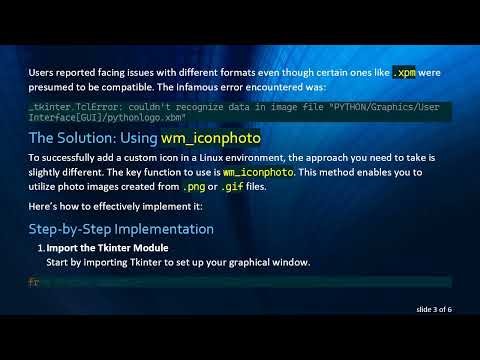 How to Insert a Custom Icon on the Toolbar Using Tkinter in Python (Linux)