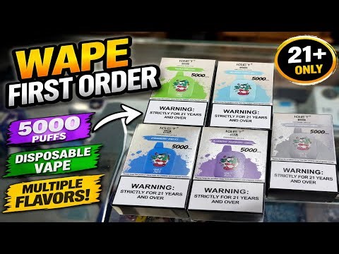 Wape First Order Packing | 5000 Puffs Full Stock! 5000 Puffs Wape – Full Video!