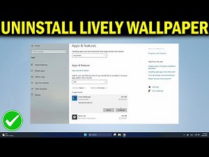 How To Uninstall Lively Wallpaper in Windows 11/10