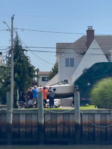 me and my bros all went in on a boat 😩 🤣 #boat #boatfail #garbage #propertydamage #fyp