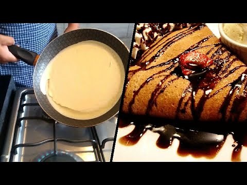 HOW TO MAKE SWEET AND SAVORY CREPES IN A PAN WITHOUT PREPARED FLOUR | STEP BY STEP WITHOUT COMPLI...