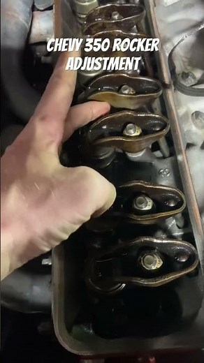 Chevy 350 rocker adjustment #chevy #350 #gm #reels #mechanic