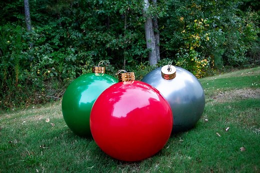 These Oversized Holiday Ornaments Prove Bigger Is Better