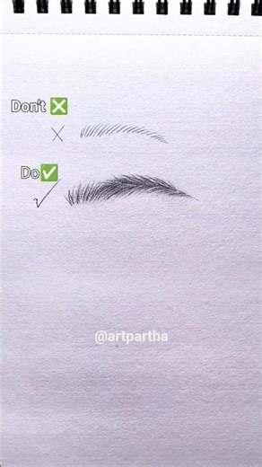 realistic eyebrows drawing easy step #drawing #art #reelsviralシ #eyebrows #shorts