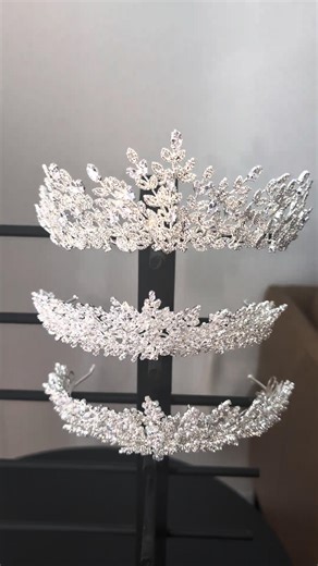 Timeless bridal crowns crafted to glow with elegance. Where bridal dreams meet quiet luxury 🤍✨