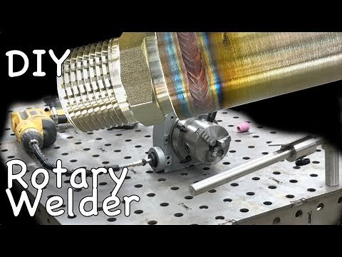 DIY Rotary Welding Table - Using Old Drill and Rotary Positioner Table