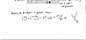 Let G=(V, E) be a graph on n ≥10 vertices and suppose that if we add to G any edge not in G then the number of copies of a complete graph on 10 vertices in it increases. Show that the number of edges of G is at least 8 n-36. | Numerade