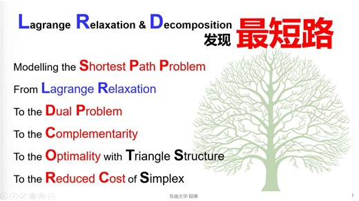 Lagrange Relaxation and Decomposition, 对偶问题，互为对偶变量，松紧性最优性互补性，拉格朗日下界函数