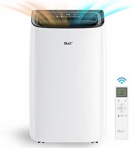 DuraComfort Cooling&Heating Portable Air Conditioners, 14000 BTU(ASHRAE) /10400 BTU (SACC), Dehumidifier, Fan, AC for Room, Up to 450 Sq.Ft