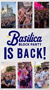 TOMORROW WE ROCK!! 🤘😎🤘 The Basilica Block Party is back and our artists take the stage tomorrow for an amazing weekend of music! Clear your schedules now and join us for the party of the summer all weekend long! Tickets and info --> https://basilicablockparty.org/ | Basilica Block Party