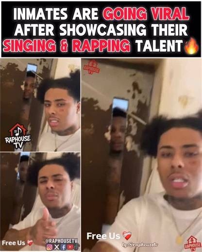 Raphouse TV MUSIC 🎶🔥 (RHTV) on Instagram: "Inmates are going viral After showcasing Their Singing & Rapping Talent🔥"