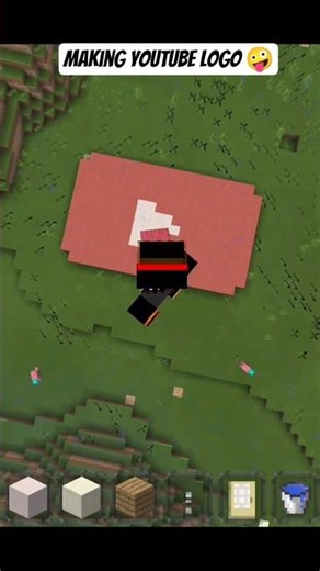 I Made Youtube Logo 😎 #minecraft #ytlogo