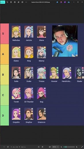 Seven Deadly Sins Origins Tier list lauch fr