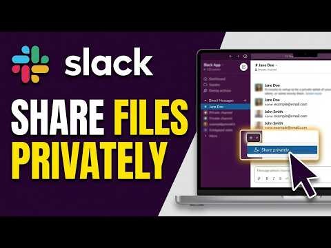 How to Share Files Privately in Slack 2026 (Slack Beginner Tutorial)