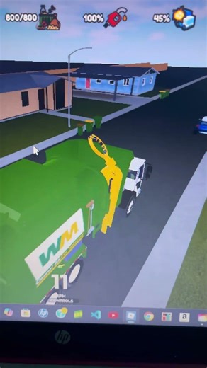 CGFF WM amrep side loader picking up recycling #garbagetruck #wm #trash #recycle #recycleright #fail