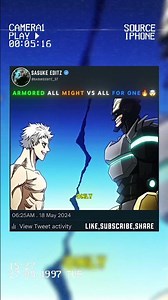 🔥🤯 ARMORED ALL MIGHT VS ALL FOR ONE 💀⚡#myheroacademia #edit #mha #amv #anime