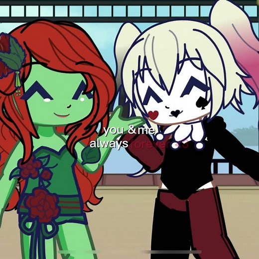 Poison Ivy x Harley Quinn #gacha #dccomics #harleyquinn
