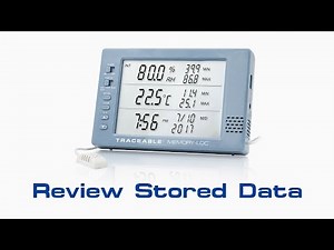 Memory-Loc Datalogging Traceable Hygrometer - Review Stored Data Instructional Video
