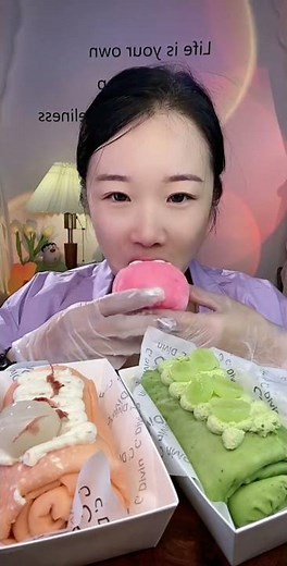 ASMR🍰Eat Dessert Series🍰 (soft and waxy sound) 크림 케ց 먹방 MUKBANG Satisfaction