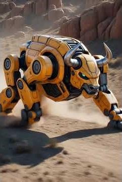 The Robotic Bull Beast: Cutting-Edge Machine Charges Through the Desert