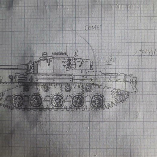 Comet tank #tank #drawing #ww2 #comet #british