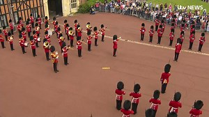 829K views · 60K reactions | Members of the military play the US national anthem at the Guard Change at Windsor Castle to mark the 20th anniversary of the September 11 attacks. Read more: https://bit.ly/3z4qS6D | ITV News | Facebook