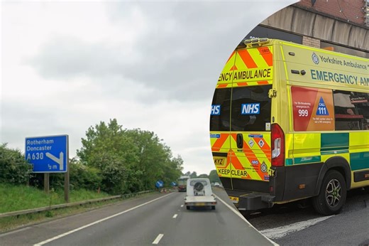 Four people rushed to hospital following motorway collision that closed all lanes