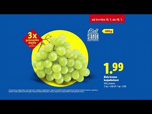 KVALITA BEZ KOMPROMISOV 🍓 Jahody a 🍇 biele hrozno bezjadierkové od 15. 1. 2026 | Lidl Slovensko